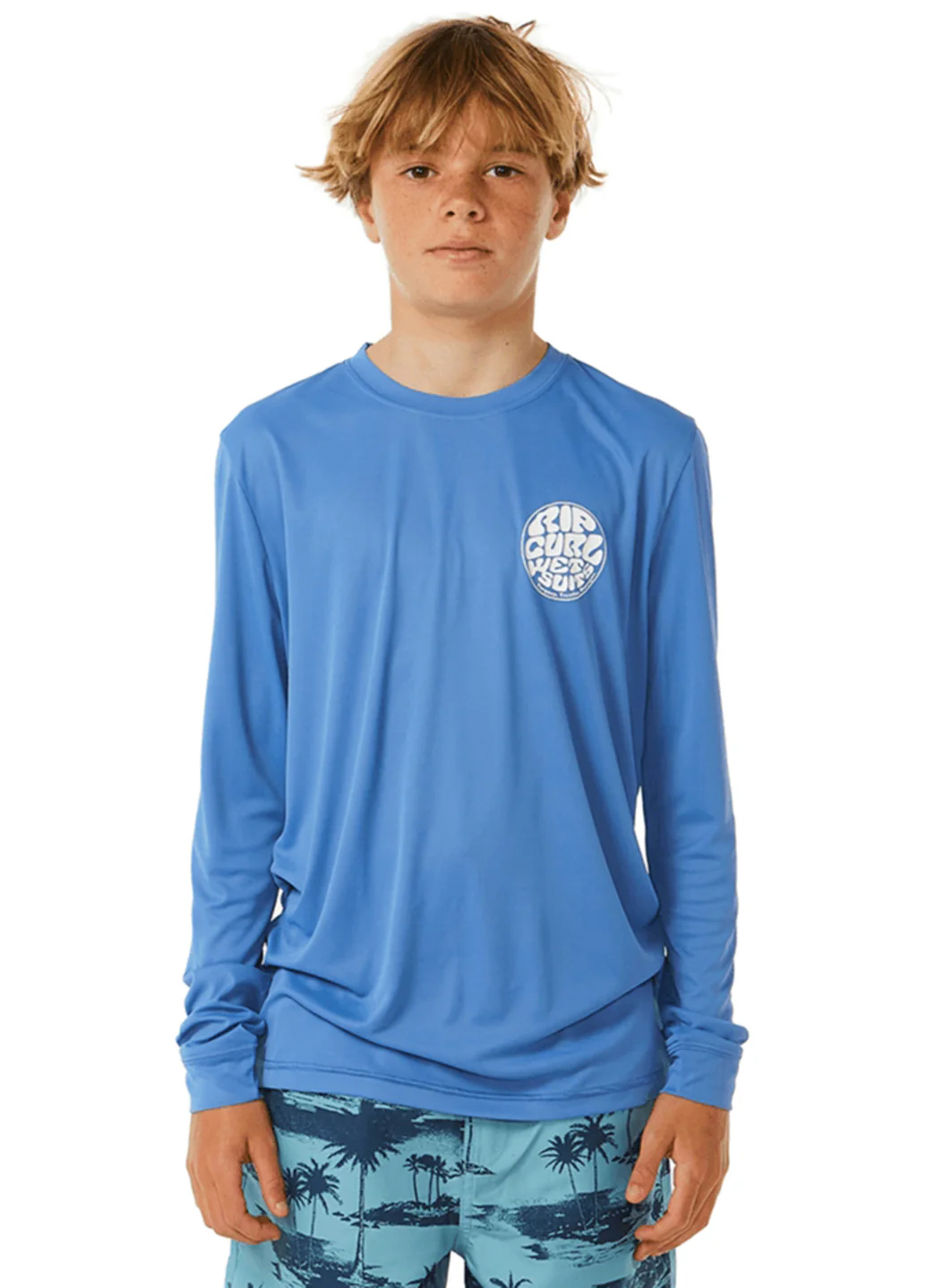 Rip Curl Boys' Icons Surflite UPF 50 Long Sleeve Rash Guard (Big Kid) - Image 2