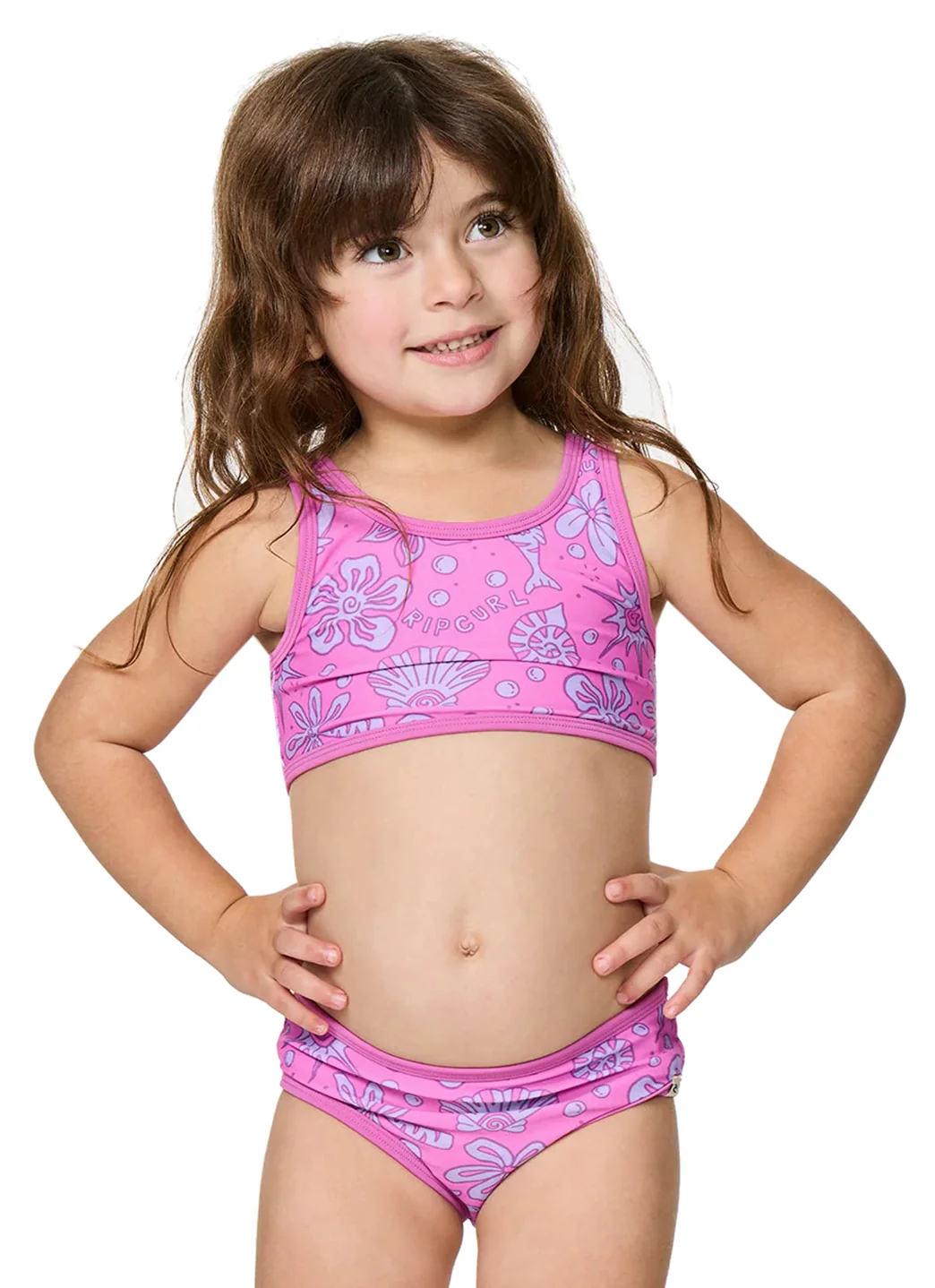 Rip Curl Girls' Sunshine Club Two Piece Bikini Set (Toddler, Little Kid) - Image 3