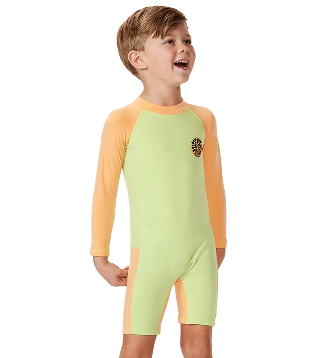 Rip Curl Kids'  Icons Uv Brushed Long Sleeve UPF 50 Sunsuit (Toddler, Little Kid) - Image 8