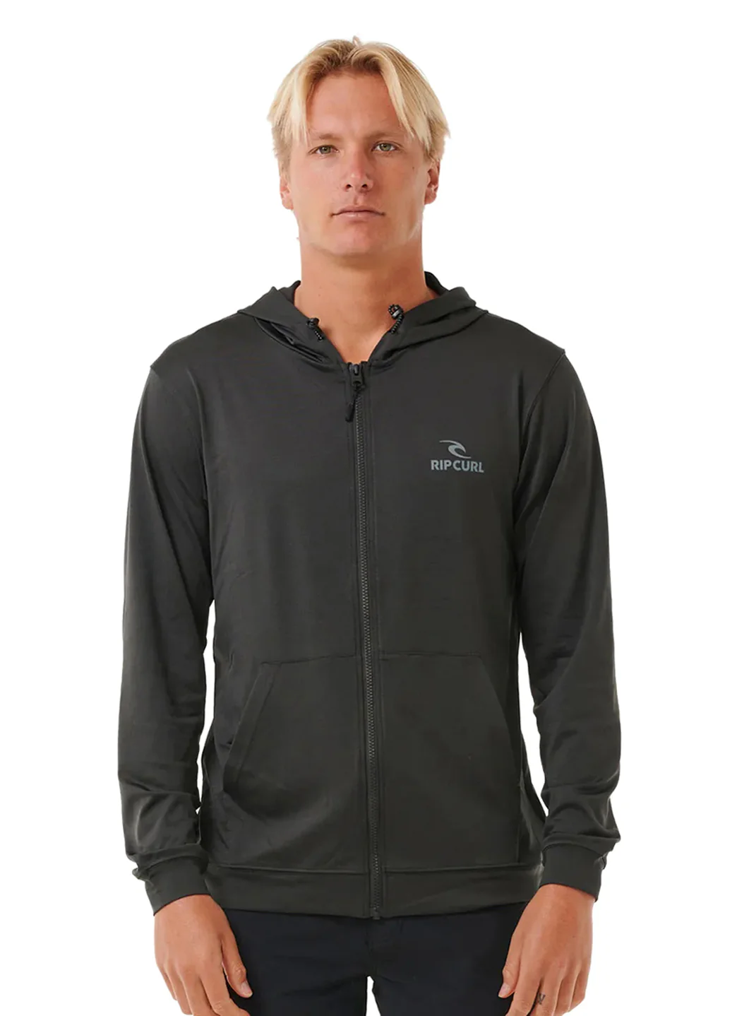 Rip Curl Men's Stack UPF 50 Zip Thru Hood Surf Shirt - Image 8