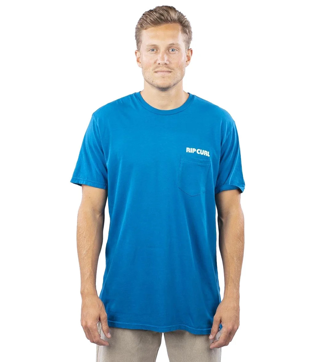 Rip Curl Men's Surf Revival Short Sleeve Pocket Htg Tee - Image 10
