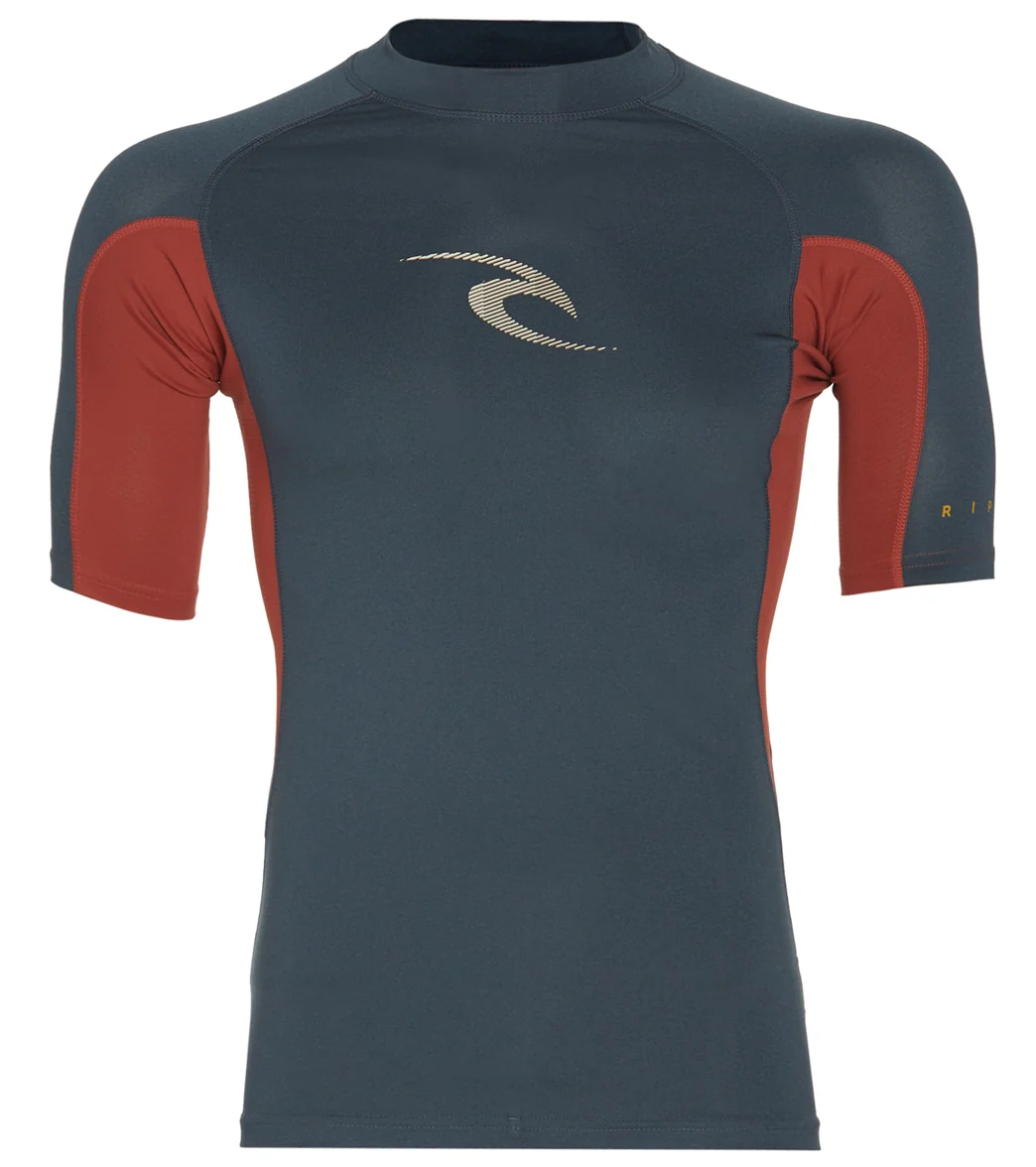 Rip Curl Men's Waves Short Sleeve UPF 50 Rash Guard - Image 5