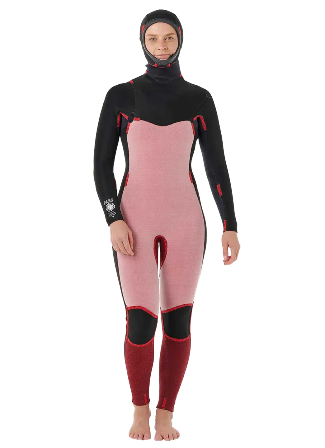 Rip Curl Women's 5/4mm Dawn Patrol Chest Zip Hooded Fullsuit Wetsuit - Image 5