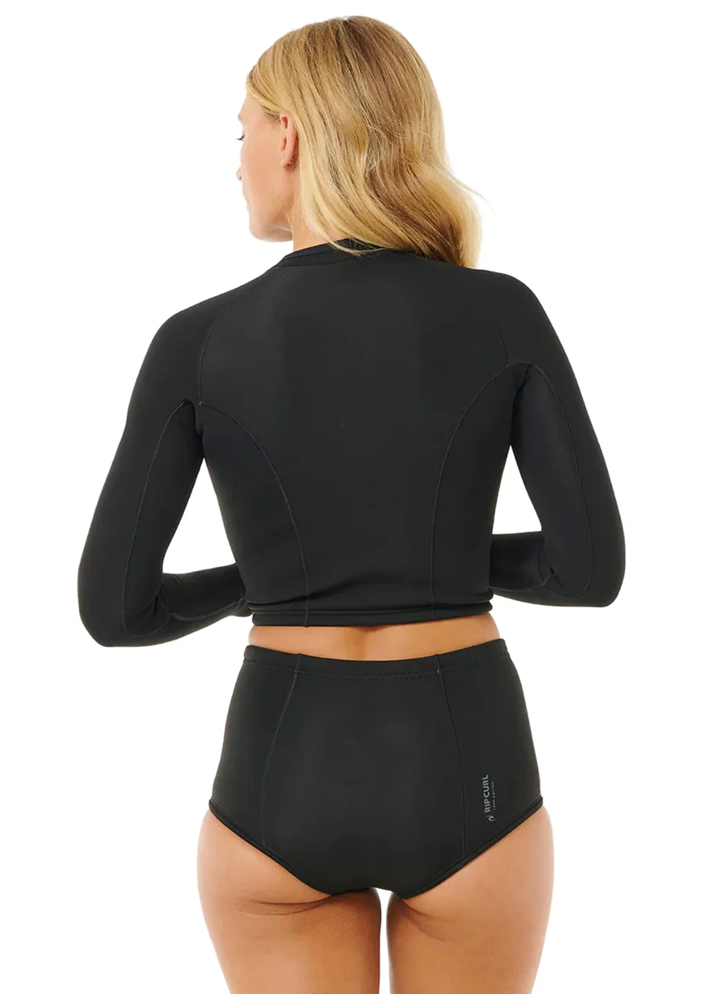 Rip Curl Women's G-Bomb 1.5mm Long Sleeve Front Zip Crop Wetsuit Jacket - Image 5