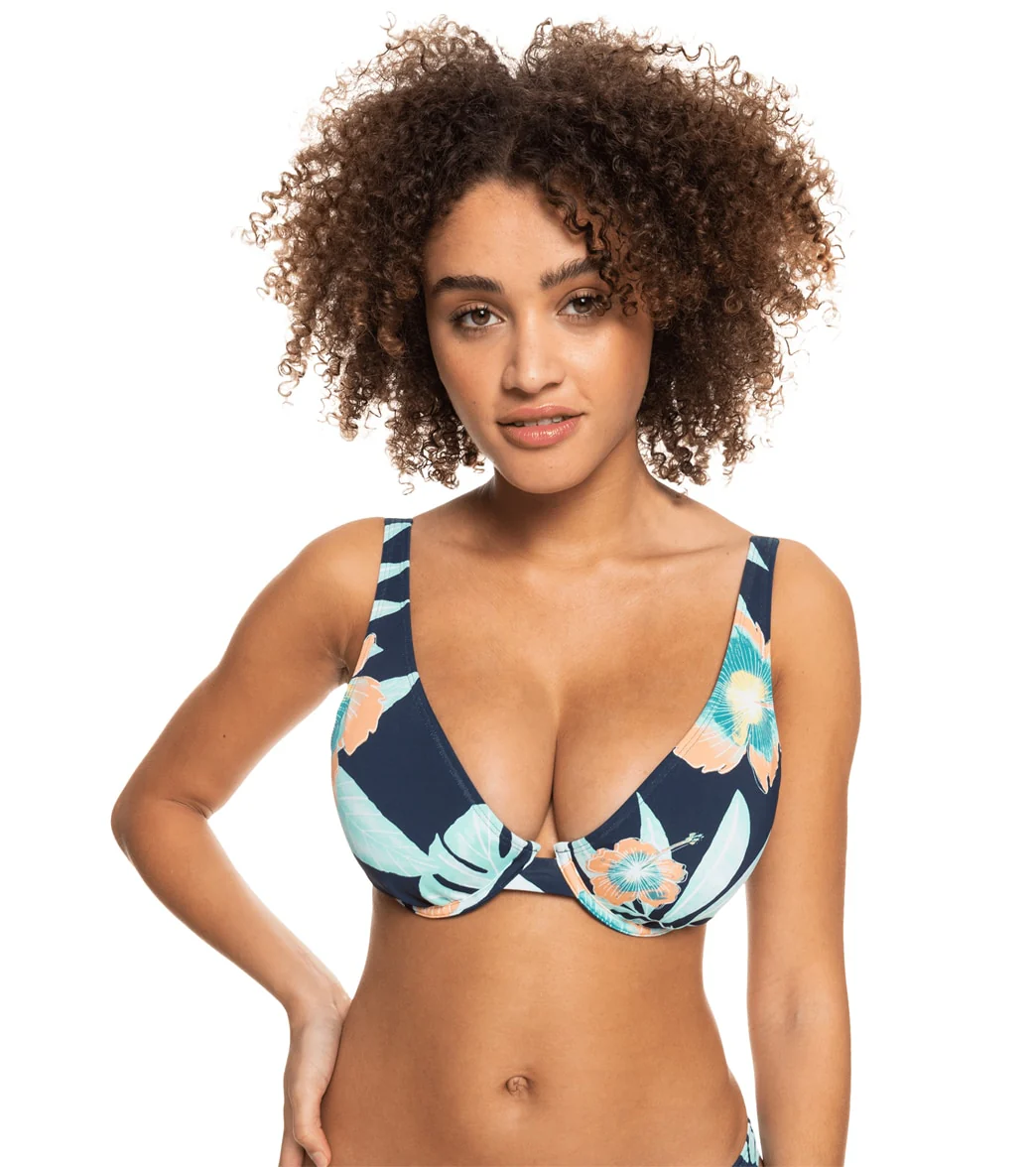 Roxy Women's Beach Classics Printed Underwire Bikini Top - Image 11