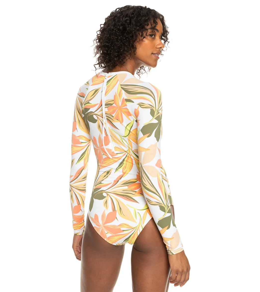 Roxy Women's Onesie PRT Mix Solid Long Sleeve One Piece Swimsuit - Image 5
