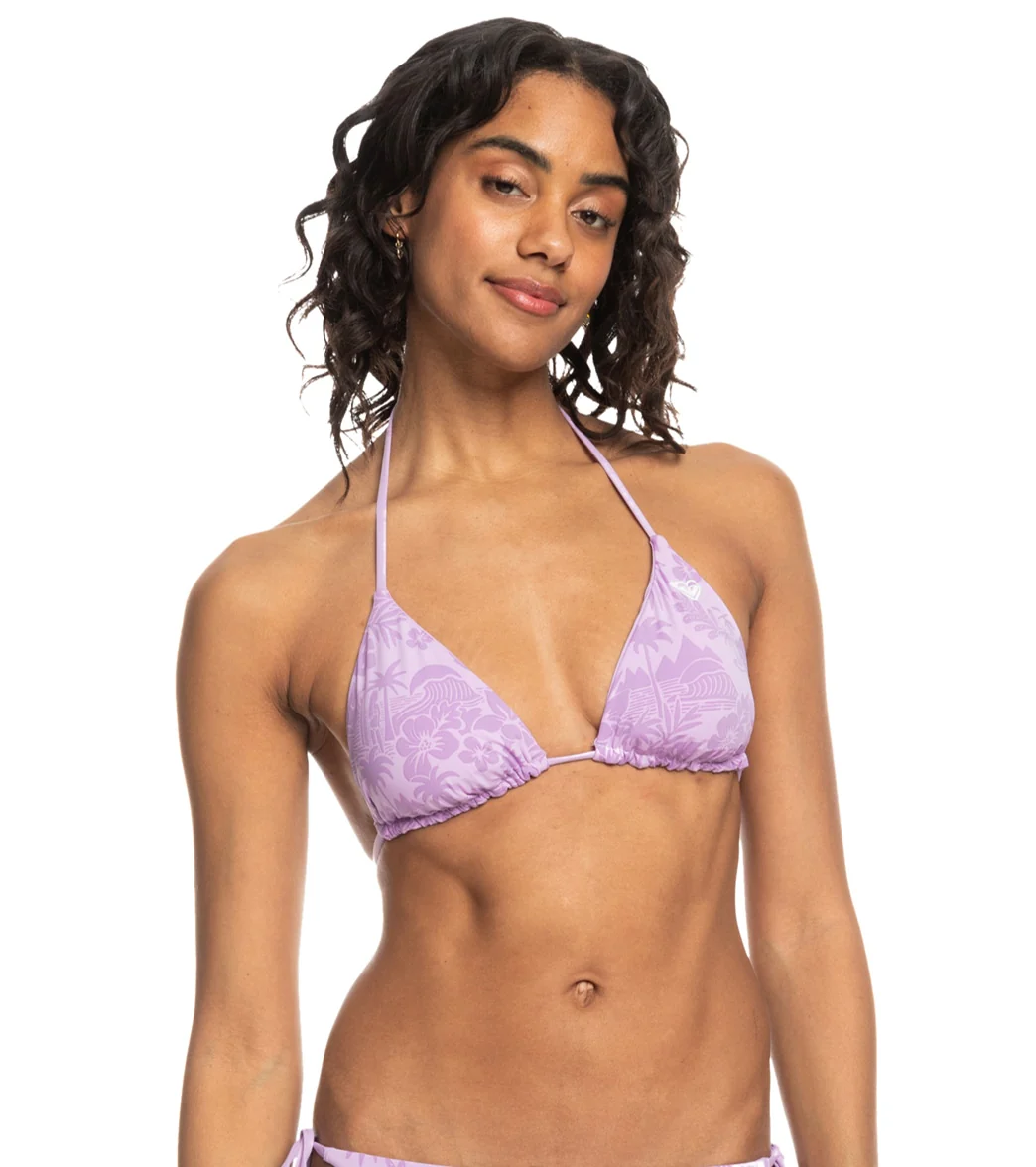 Roxy Women's Surf Kind Kate Reversible Triangle Bikini Top - Image 13