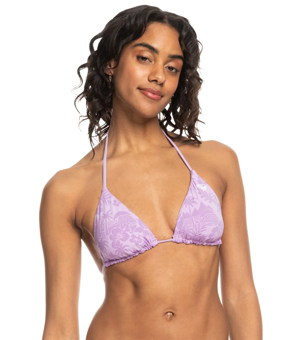 Roxy Women's Surf Kind Kate Reversible Triangle Bikini Top - Image 19