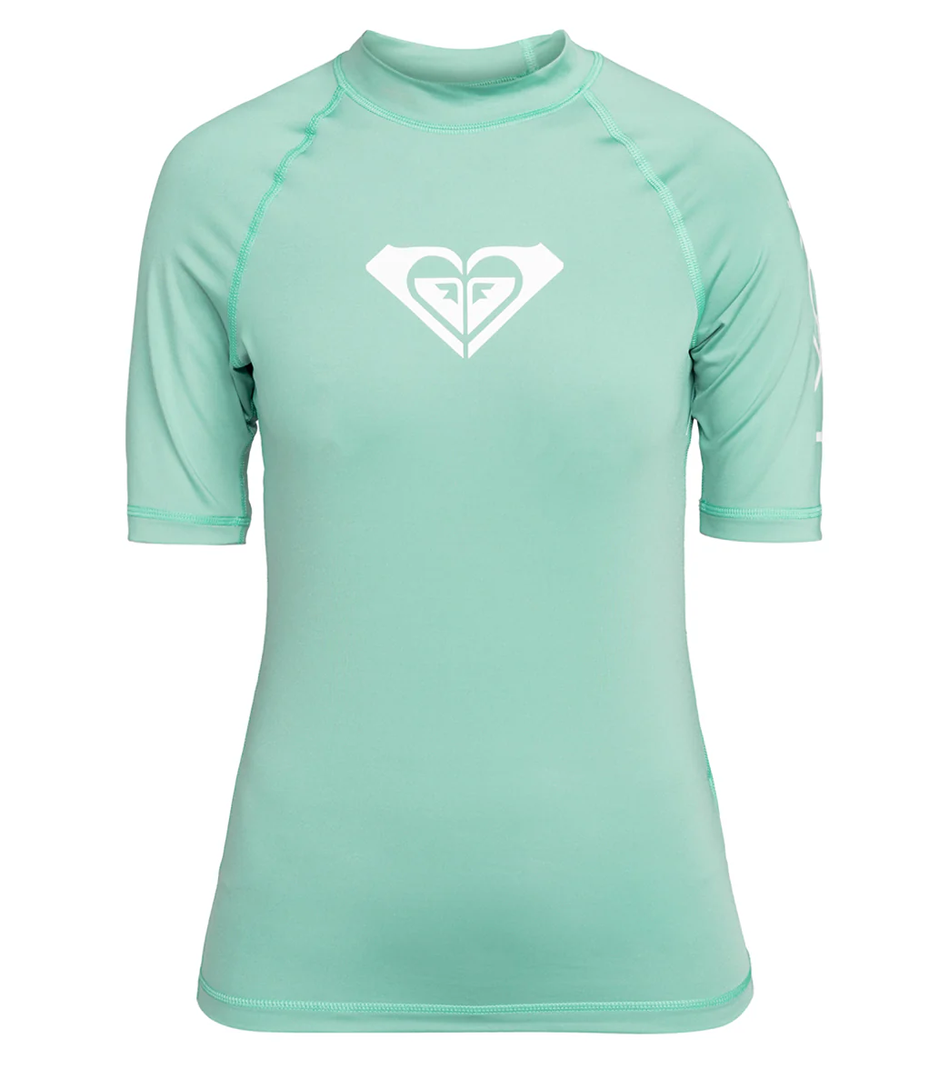 Roxy Women's Whole Hearted Short Sleeve UPF 50 Rash Guard - Image 6