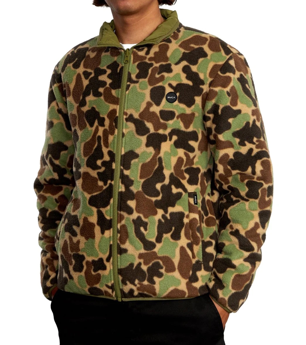 RVCA Men's Ditch Reversible Fleece Jacket - Image 3