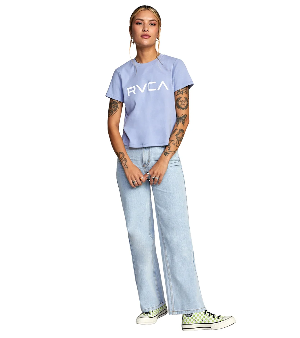 RVCA Women's Rib Short Sleeve Tee - Image 4