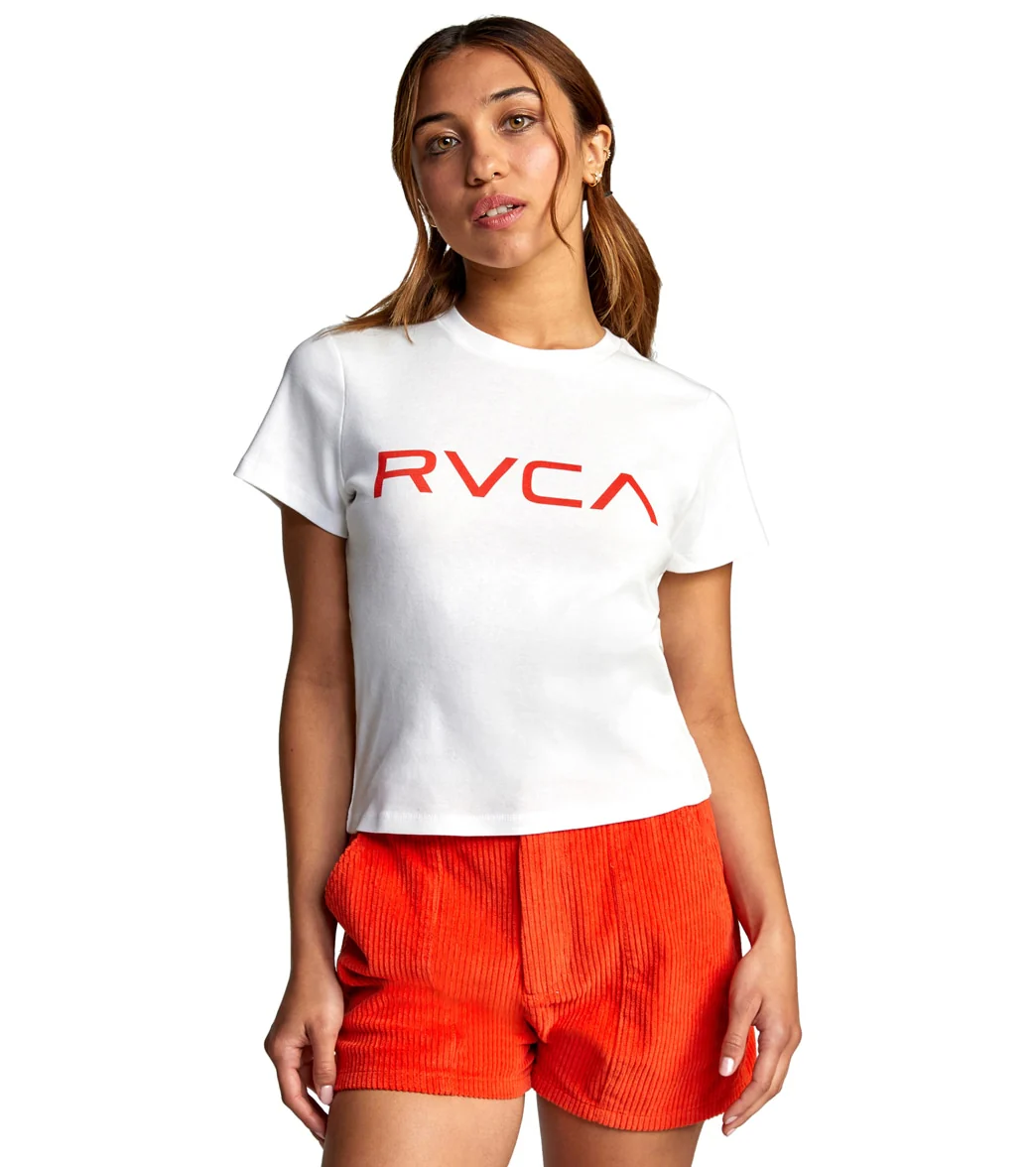 RVCA Women's Rib Short Sleeve Tee - Image 9