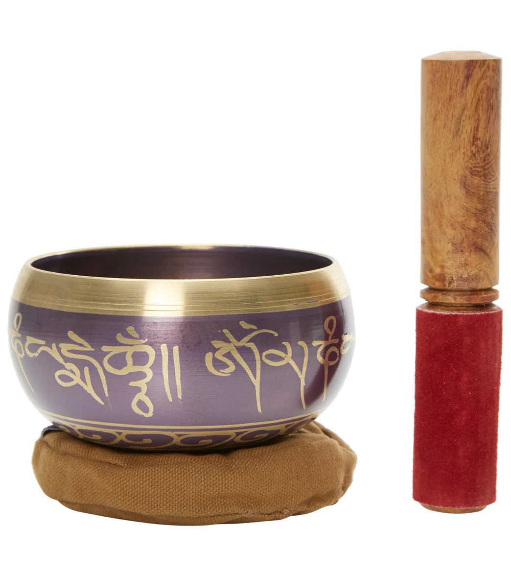 Sacred Space Purple Cast Tibetan Singing Bowl 4.5β