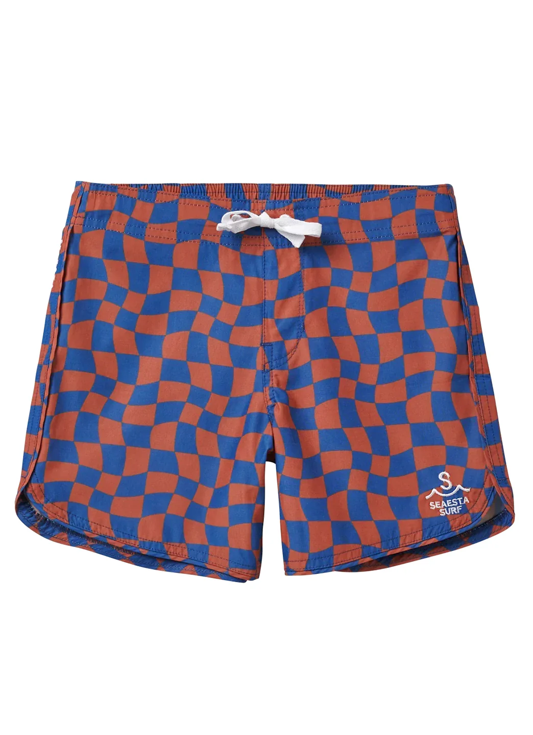 Seaesta Surf Boys's Scallop Wavy Checks Retro Flare Board Short (Toddler, Little Kid, Big Kid) - Image 13