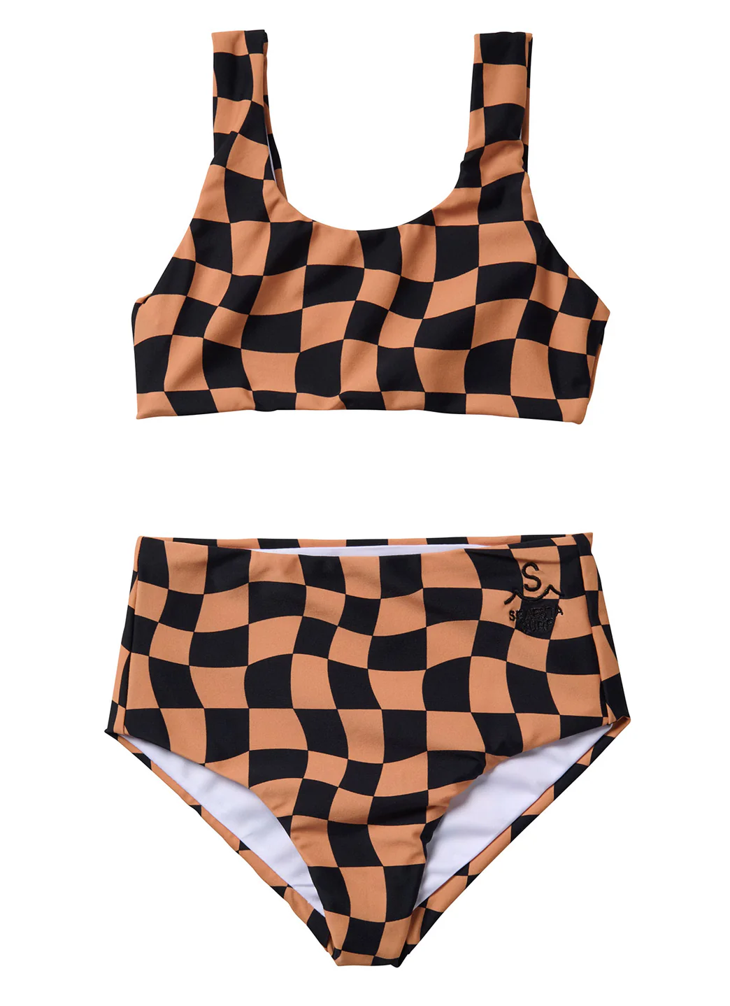 Seaesta Surf Girls' Print Wavy Check Two Piece Bikini Set (Toddler, Little Kid, Big Kid) - Image 7