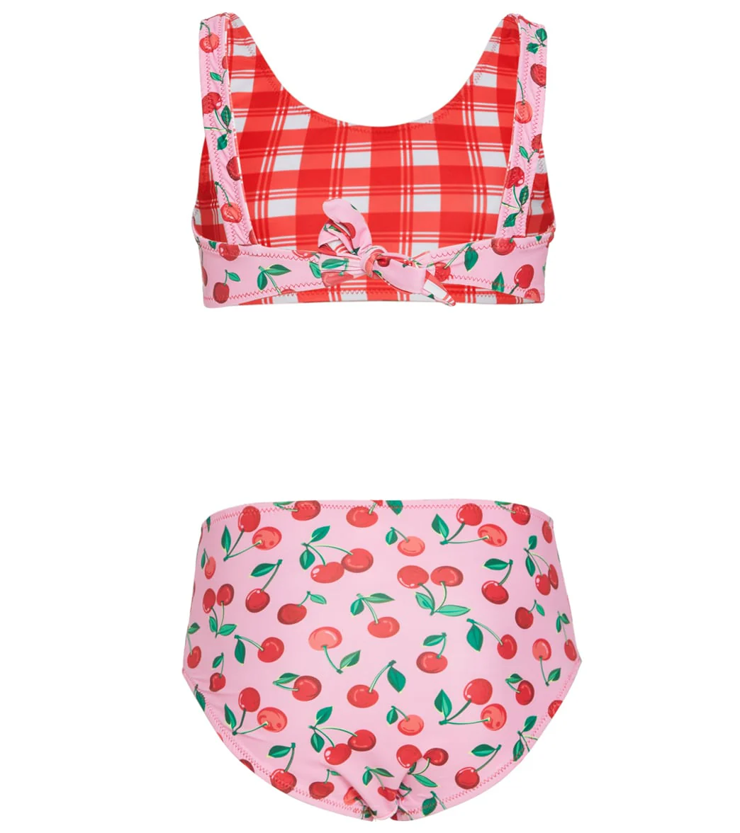 Seafolly Girls' Cherry Pie Reversible Two Piece Bikini Set (Big Kid) - Image 2