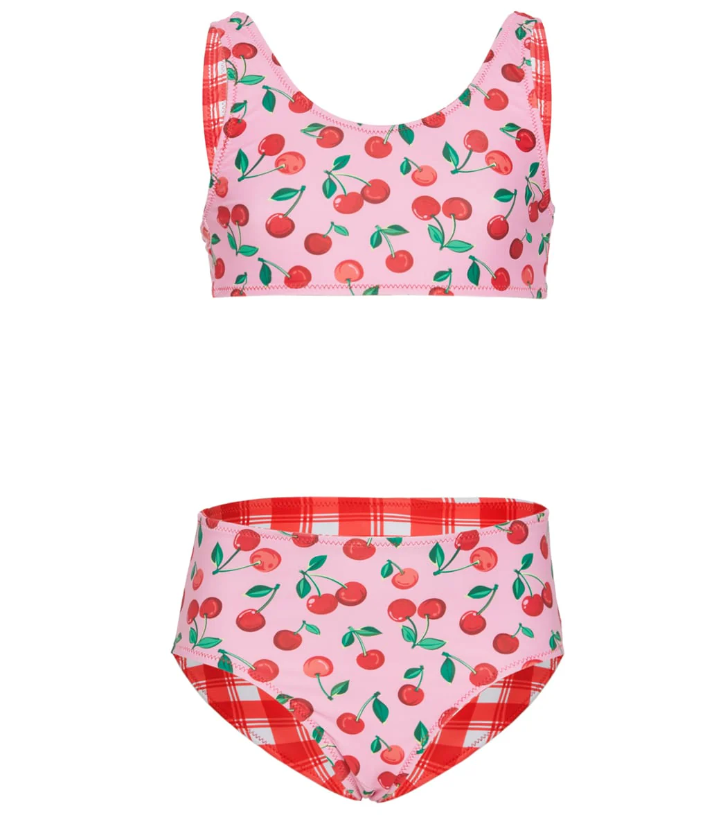 Seafolly Girls' Cherry Pie Reversible Two Piece Bikini Set (Big Kid) - Image 4