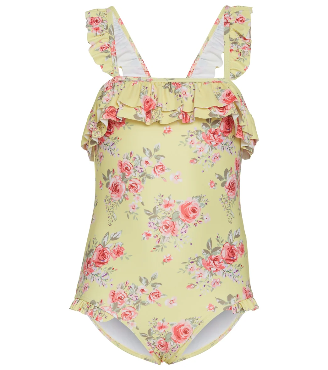 Seafolly Girls' Paradise Garden Ruffle Bandeau One Piece Swimsuit (Baby, Toddler, Little Kid) - Image 5