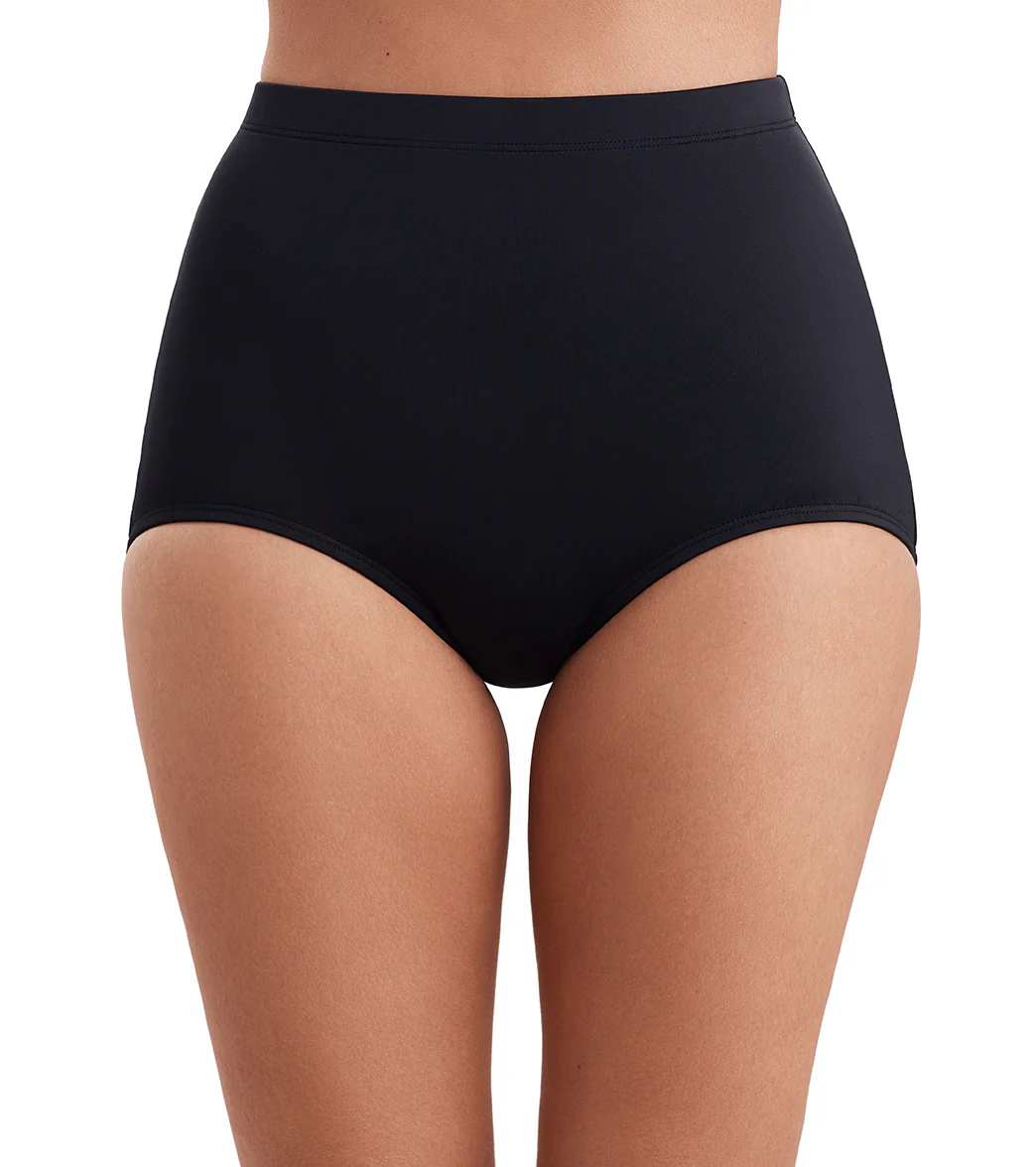 Shape Solver By Penbrooke Women's Divine Solids Bottoms Girl Leg Bikini Bottom - Image 6