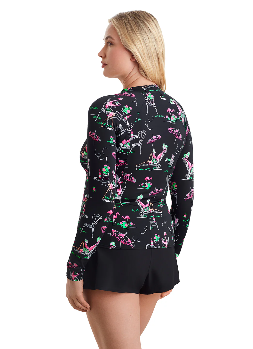 Shape Solver SPORT Women's Flamingo Hotel Sunshirt - Image 4