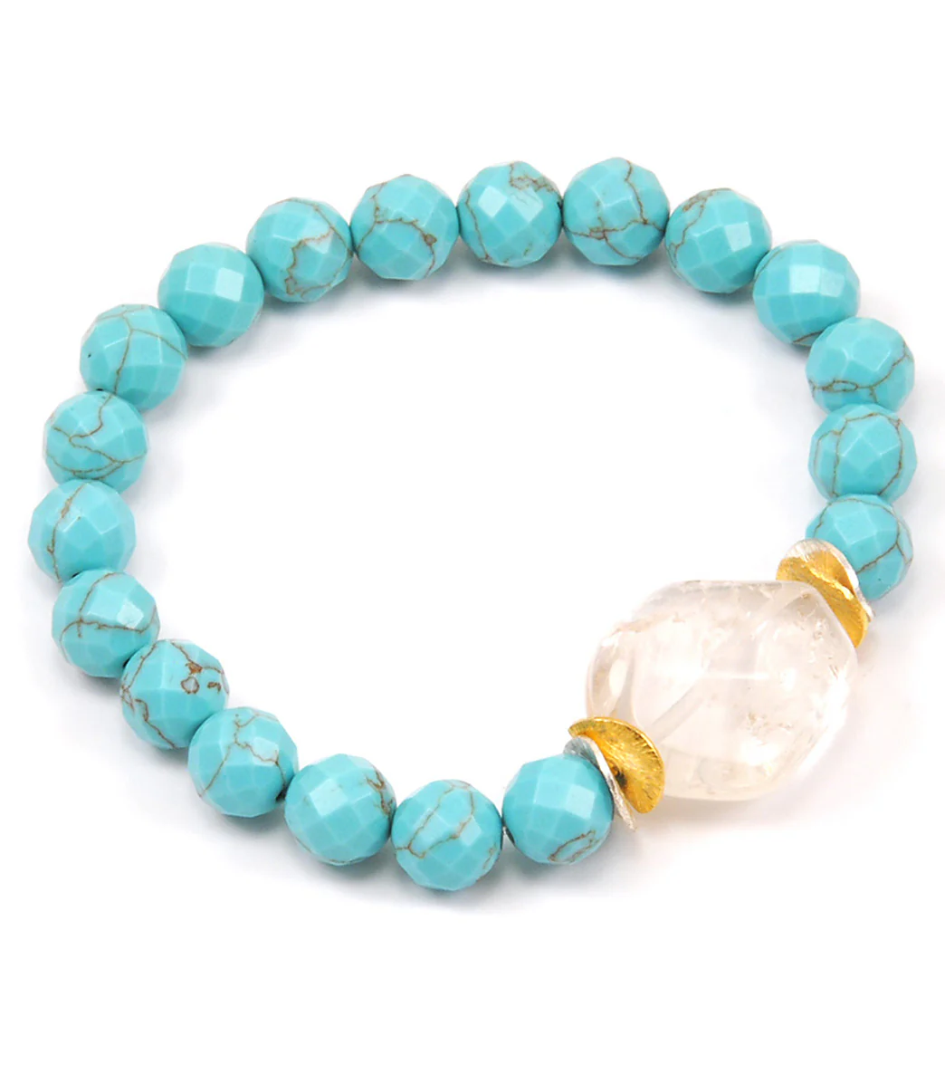 Silver & Sage Clarity & Peace Bracelet