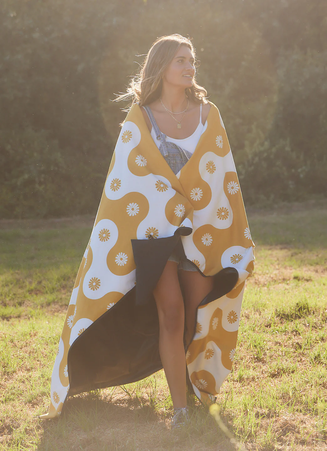 Slowtide Botanical Waves Quick-Dry Beach Blanket