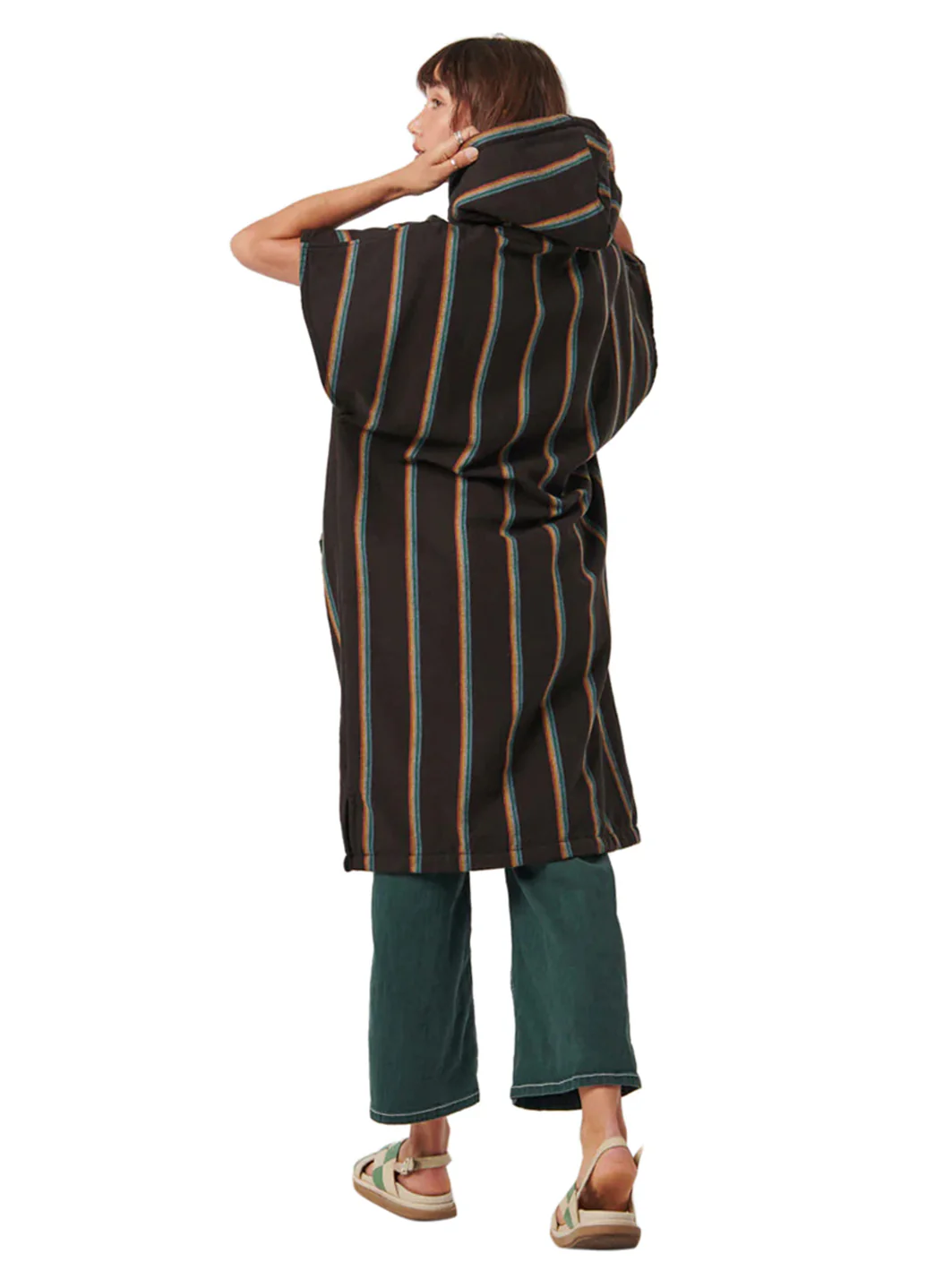 Slowtide Unisex Baja Stripe Fouta Changing Poncho - Image 4