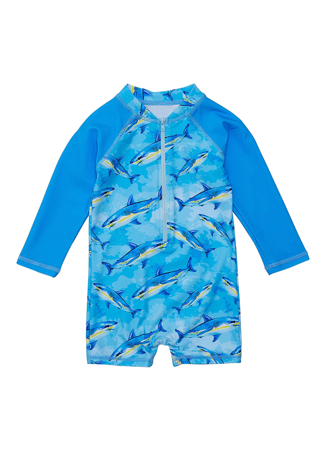 Snapper Rock Boys' Jawsome Waves Long Sleeve Sunsuit (Baby) - Image 4
