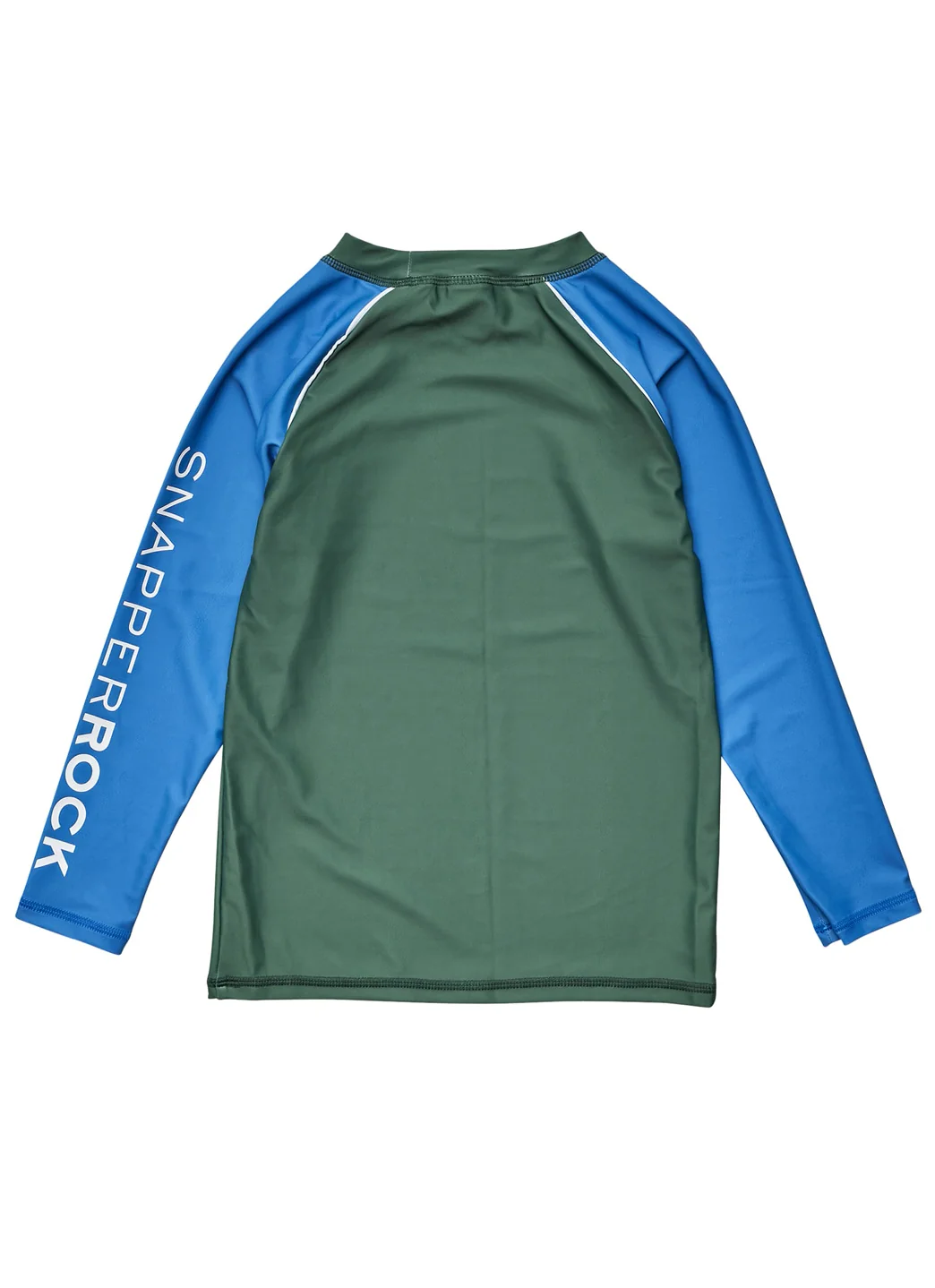 Snapper Rock Boys' Olive Blue Long Sleeve Rash Guard (Toddler, Little Kid, Big Kid) - Image 2