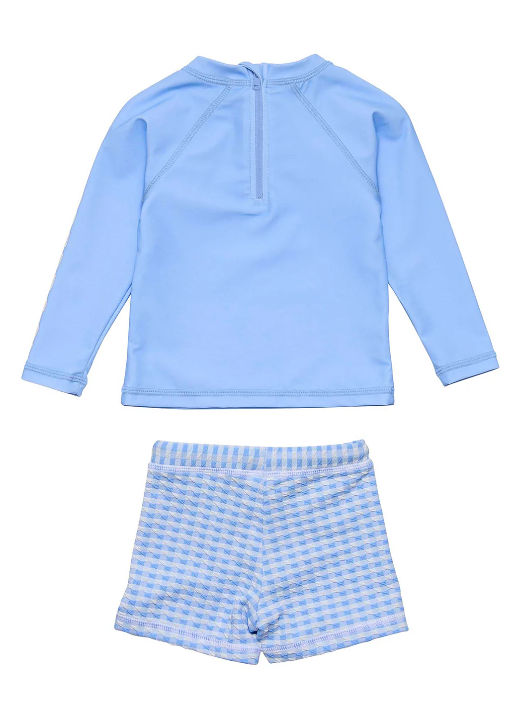 Snapper Rock Boys' Seaside Blue Long Sleeve Rash Guard Set (Baby, Toddler) - Image 4