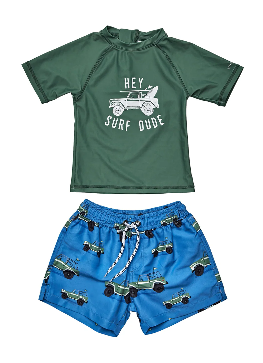 Snapper Rock Boys' Surf Safari Short Sleeve Rash Guard Set (Baby) - Image 7