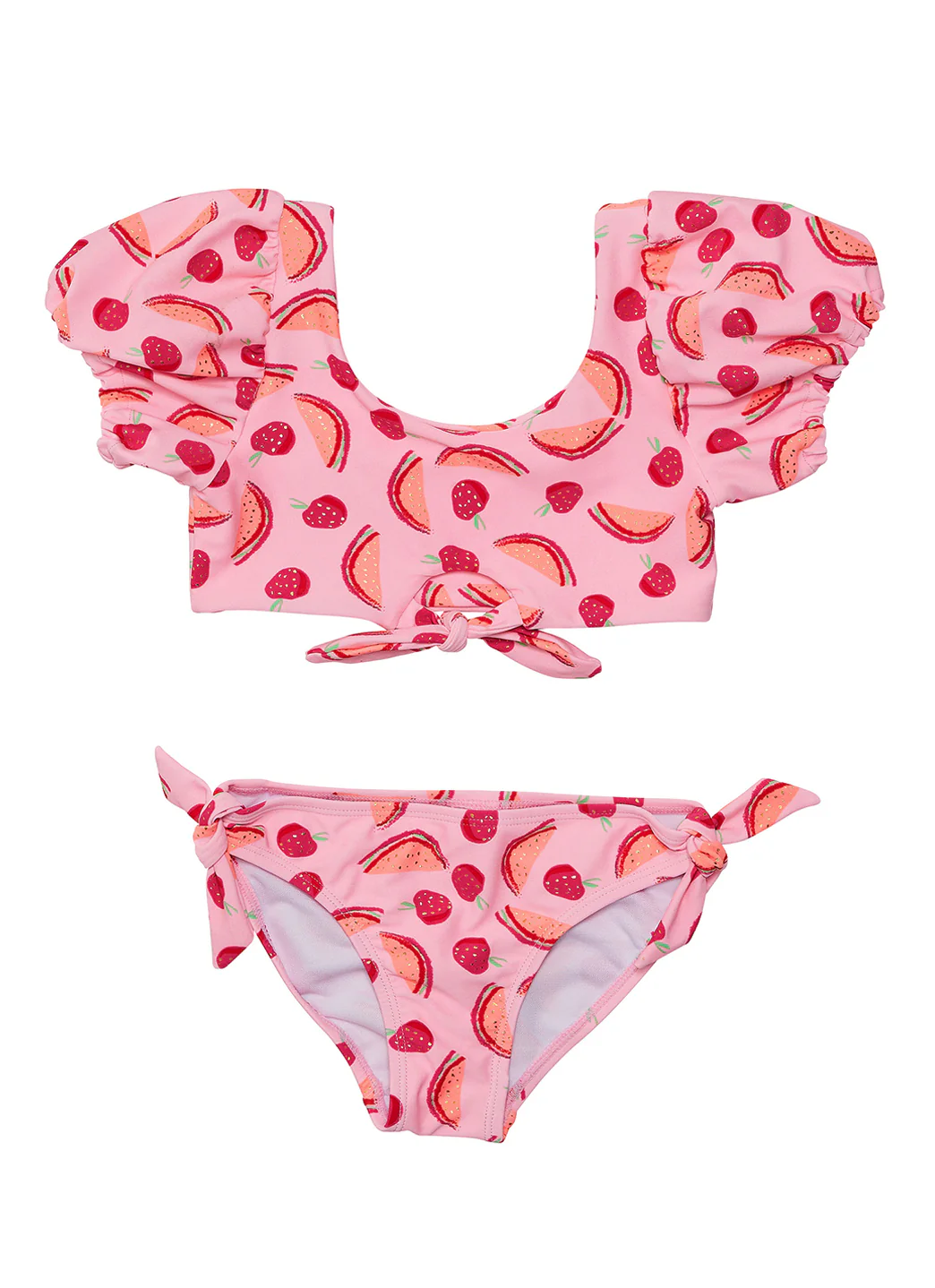 Snapper Rock Girls' Berry Sweet Knot Front Two Piece Bikini Set (Toddler, Little Kid, Big Kid) - Image 4
