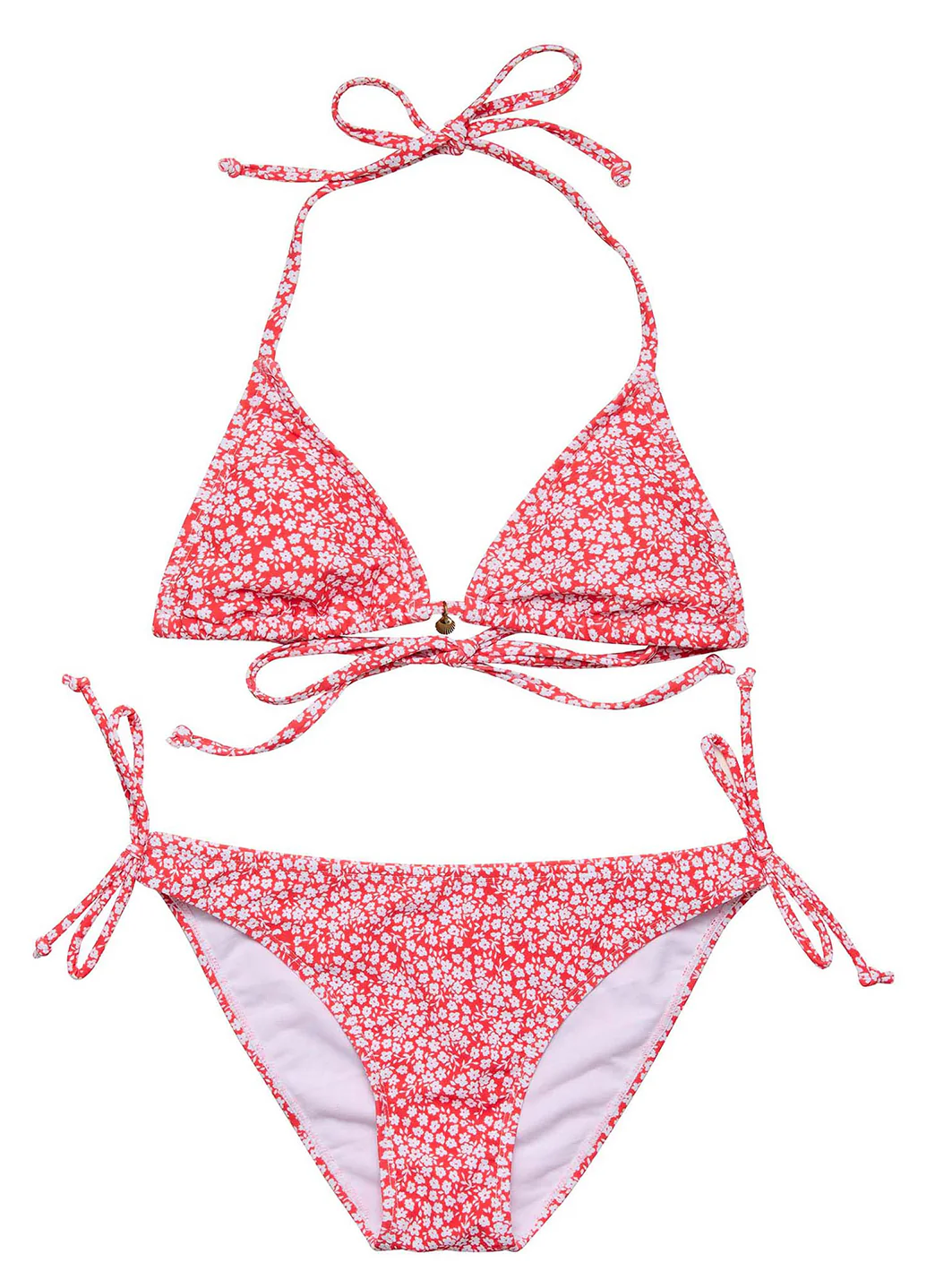 Snapper Rock Girls' Ditsy Bloom Triangle Two Piece Bikini Set (Big Kid) - Image 2