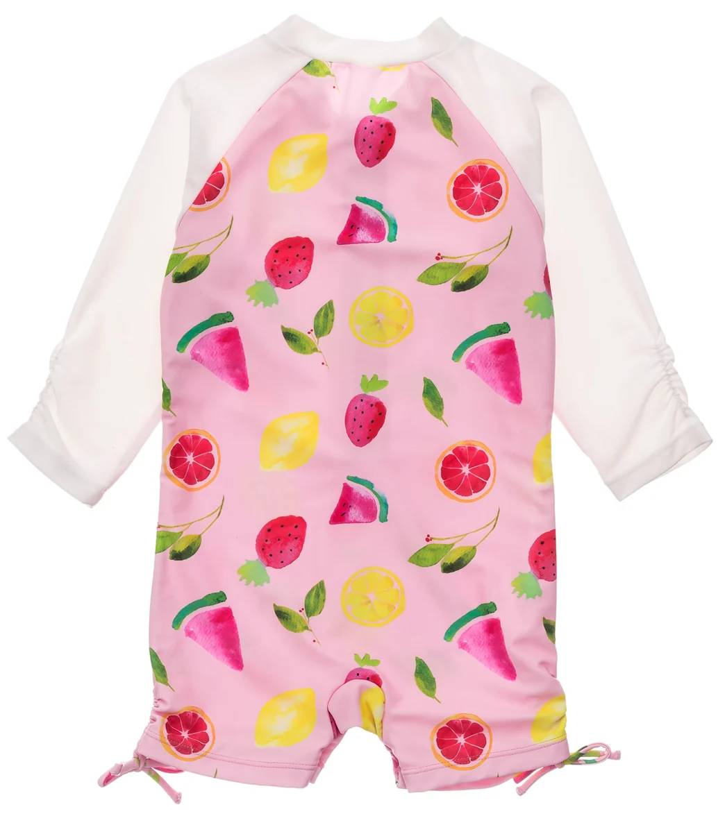 Snapper Rock Girls' Fruit Fiesta Long Sleeve Sunsuit (Baby) - Image 2