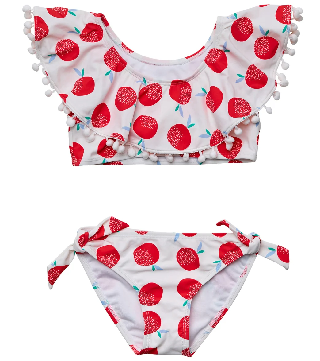 Snapper Rock Girls' Juicy Fruit Flounce Two Piece Bikini Set (Toddler, Little Kid, Big Kid)