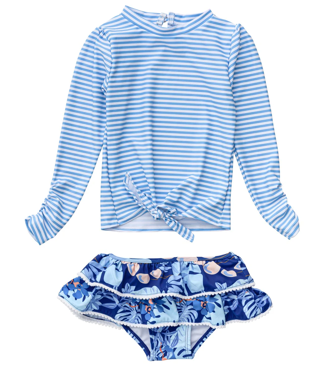 Snapper Rock Girls' Mango Tango Sustainable LS Ruffle Set (Baby, Toddler, Little Kid) - Image 7