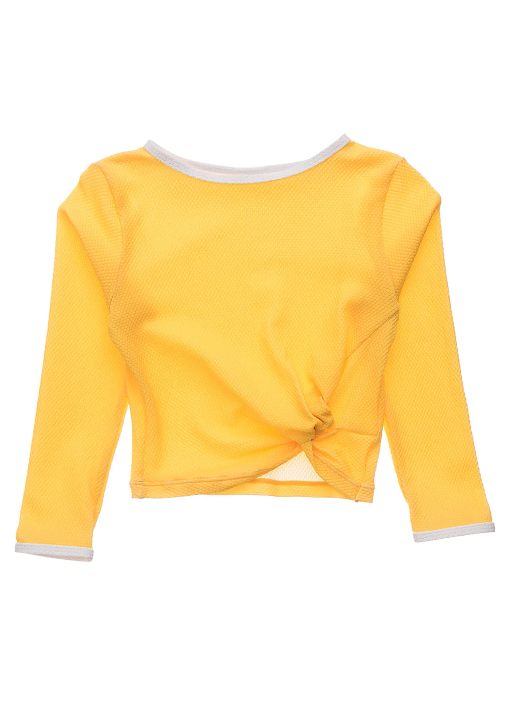 Snapper Rock Girls' Marigold Long Sleeve Wrap Rash Guard Crop Top (Big Kid) - Image 6