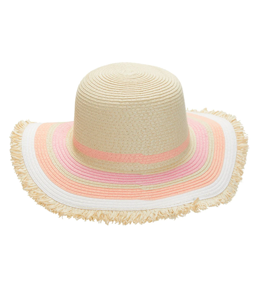 Snapper Rock Girls' Peachy Striped Sunhat - Image 2