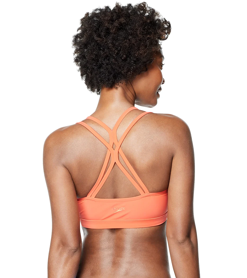 Speedo Active Women's V-Neck Double Strap Bikini Top - Image 18