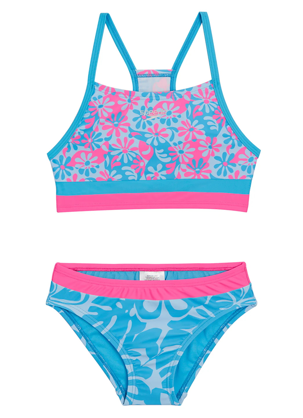 Speedo Girls' Printed Bikini Swimsuit Set (Little Kid, Big Kid) - Image 8