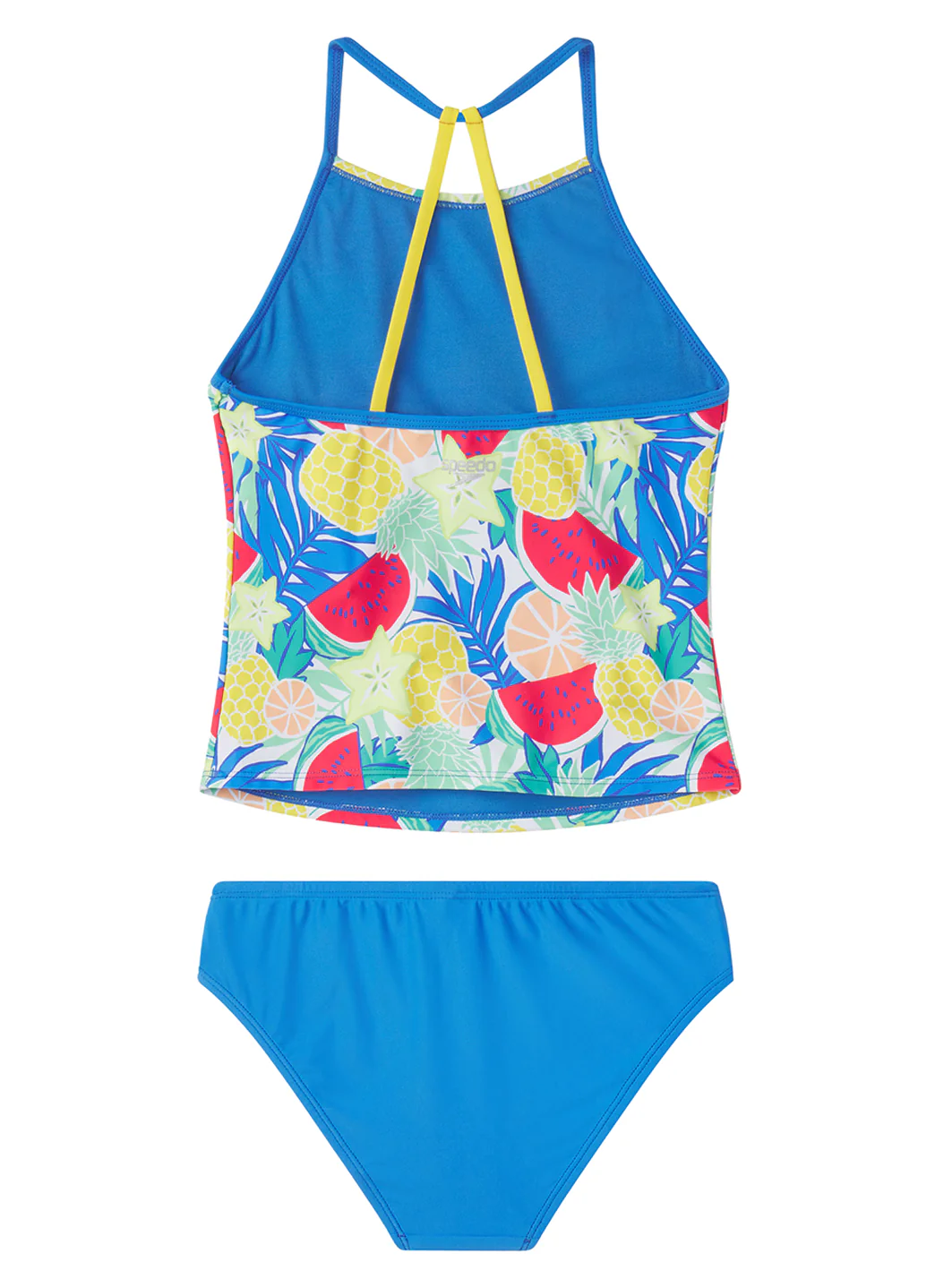 Speedo Girls' Printed High Neck Two Piece Tankini Set (Big Kid) - Image 3