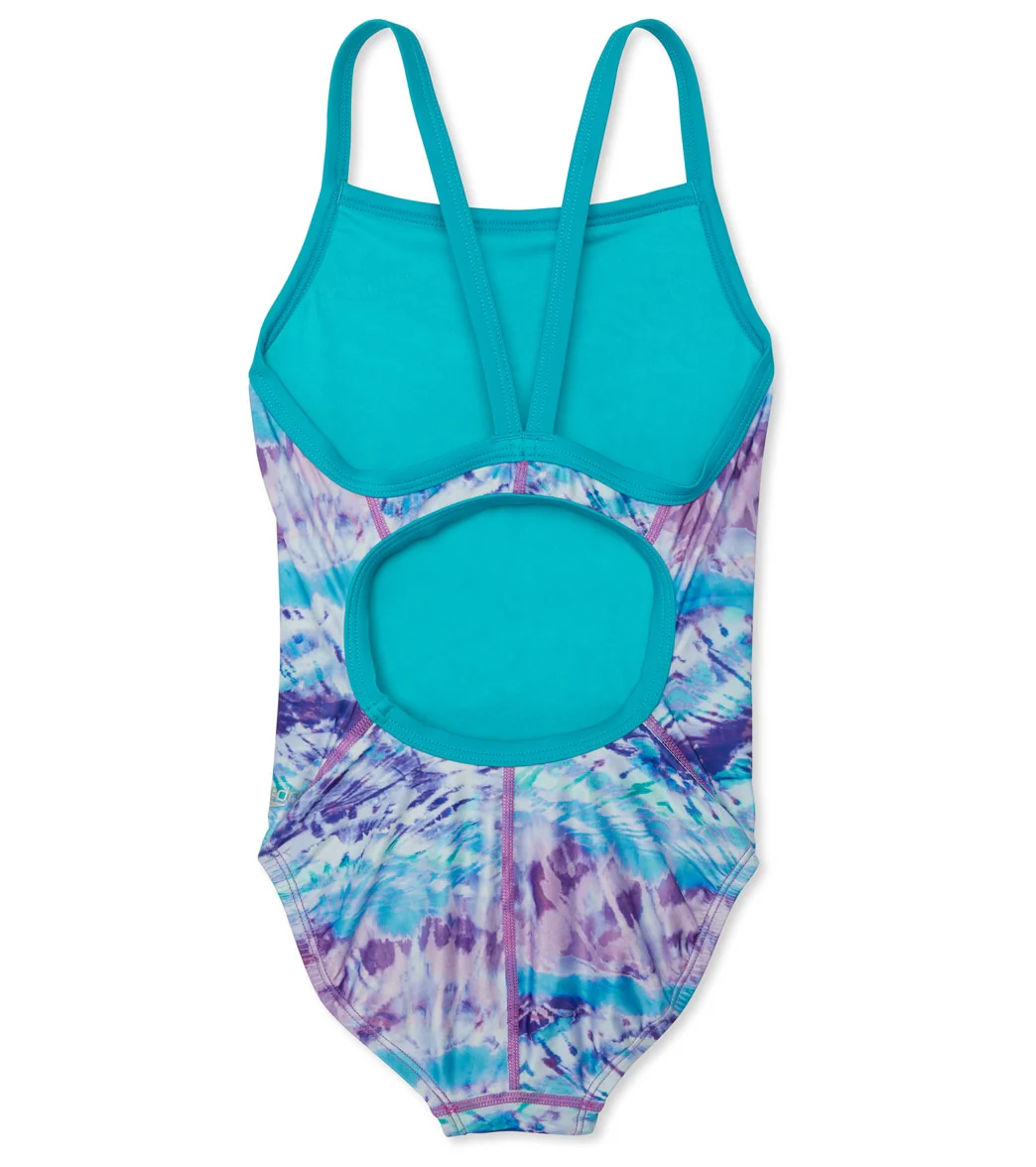 Speedo Girls' Printed Propel Back One Piece Swimsuit (Big Kid) - Image 10