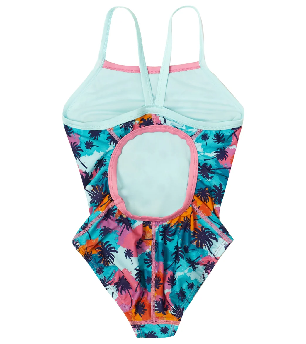 Speedo Girls' Printed Propel Back One Piece Swimsuit (Big Kid) - Image 19