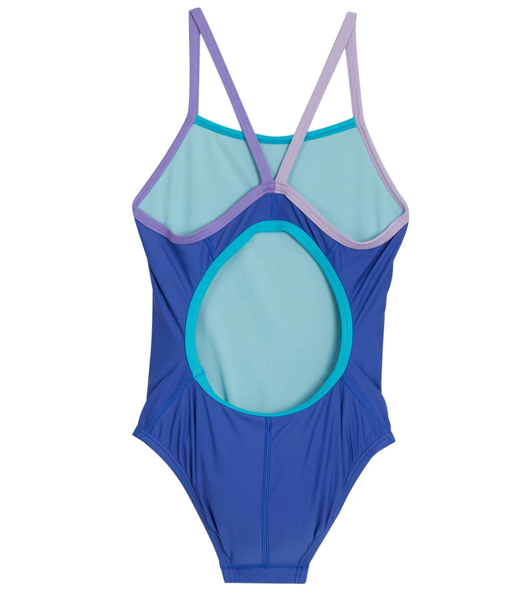 Speedo Girls' Solid Propel Back One Piece Swimsuit (Big Kid) - Image 15