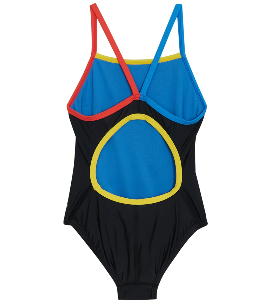 Speedo Girls' Solid Propel Back One Piece Swimsuit (Big Kid) - Image 20