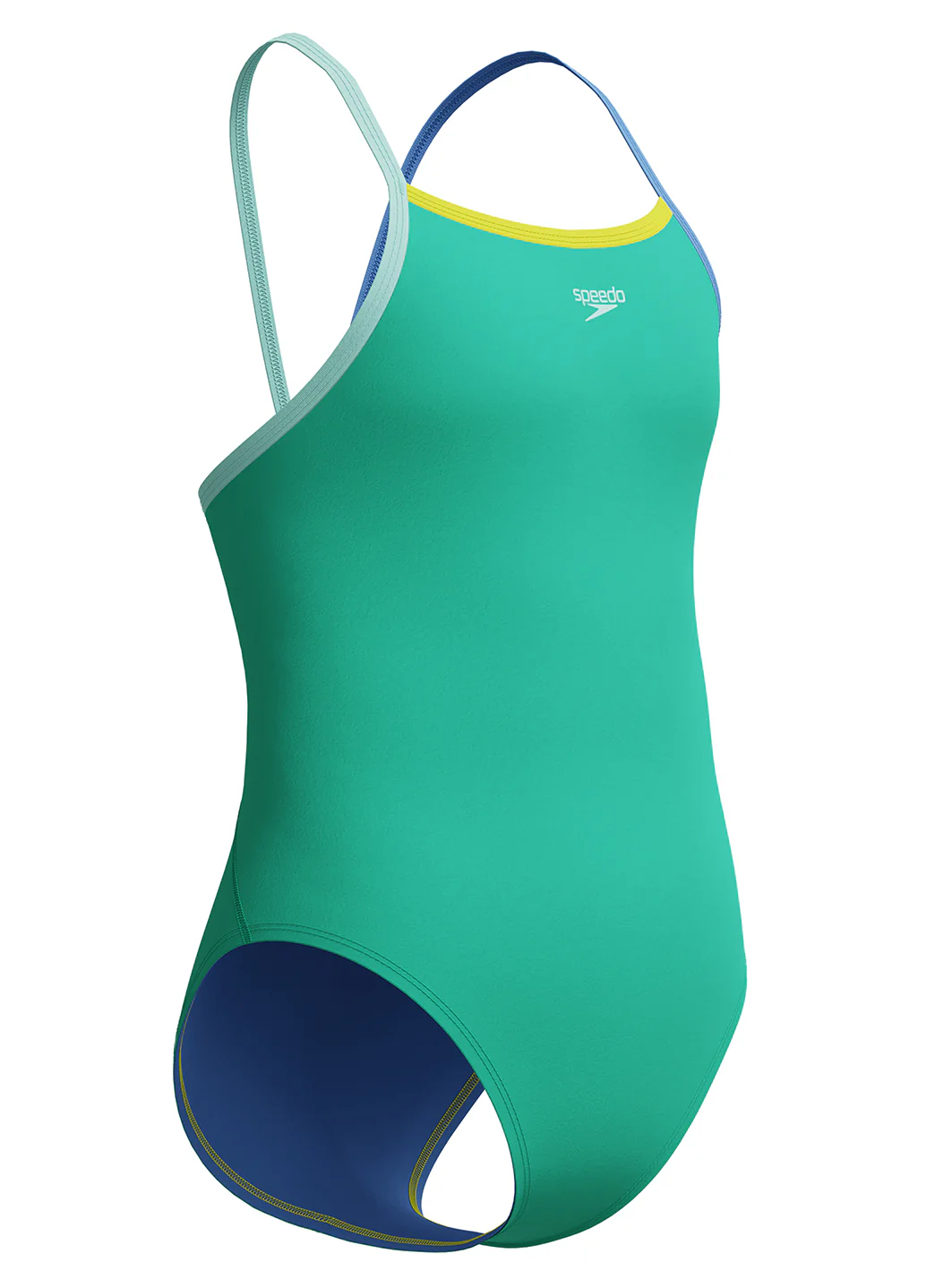 Speedo Girls' Solid Propel Back One Piece Swimsuit (Big Kid) - Image 3