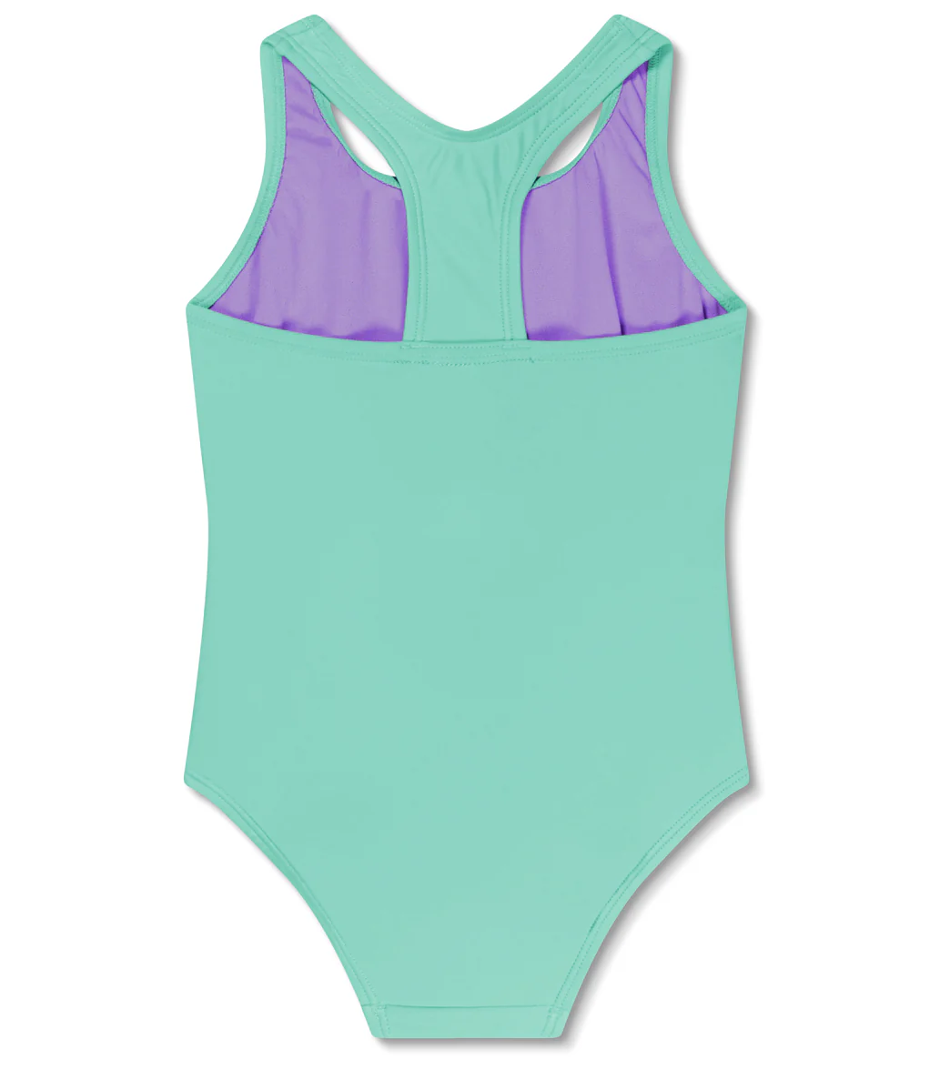 Speedo Girls' Solid Racerback One Piece Swimsuit (Little Kid, Big Kid) - Image 19