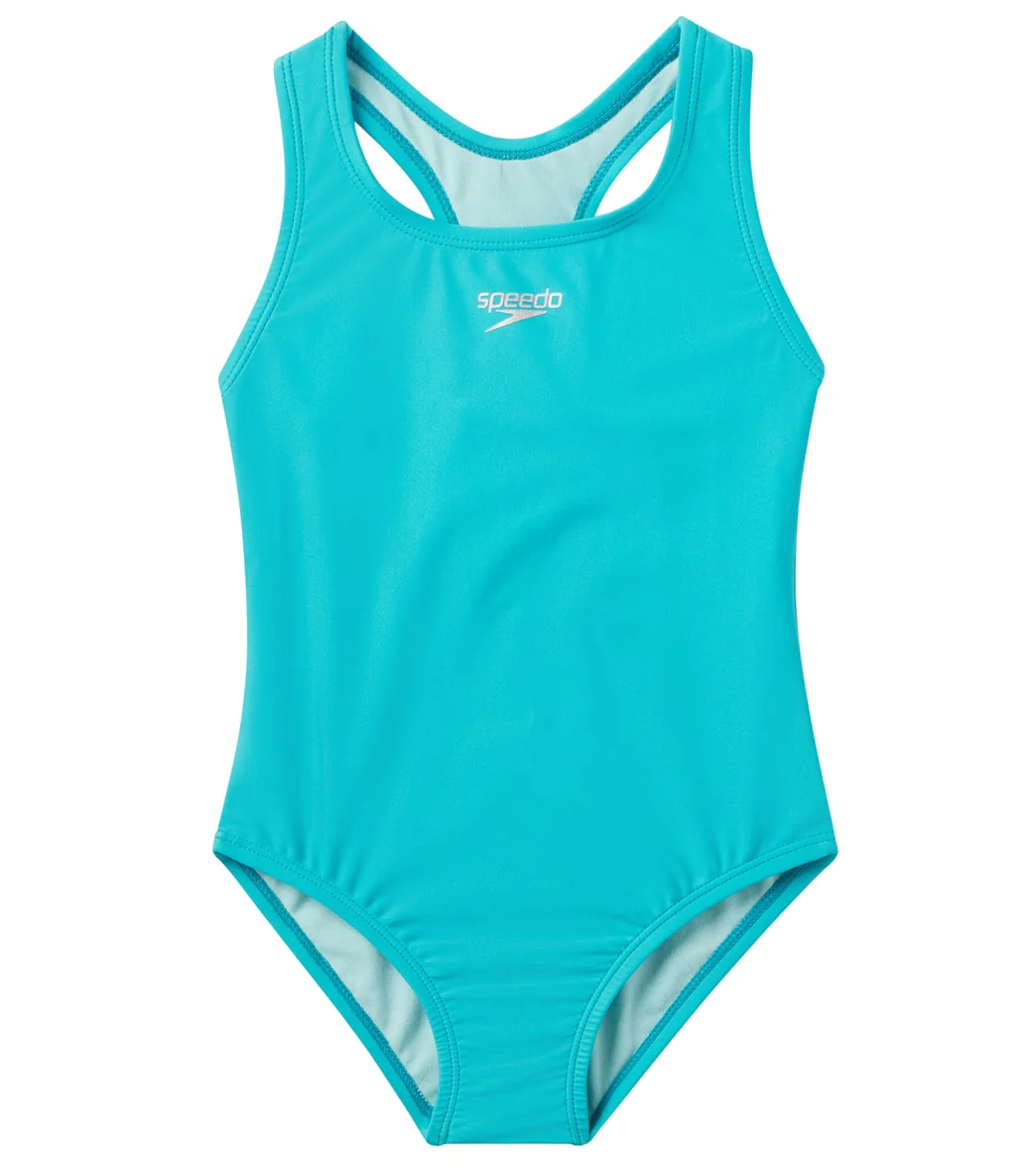 Speedo Girls' Solid Racerback One Piece Swimsuit (Little Kid, Big Kid) - Image 27