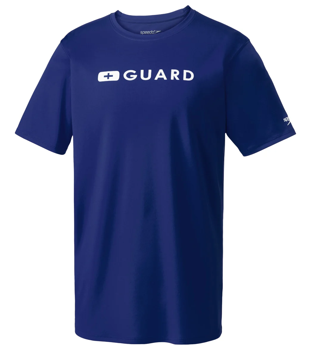 Speedo Lifeguard Men's Short Sleeve Solid Swim Tee - Image 14