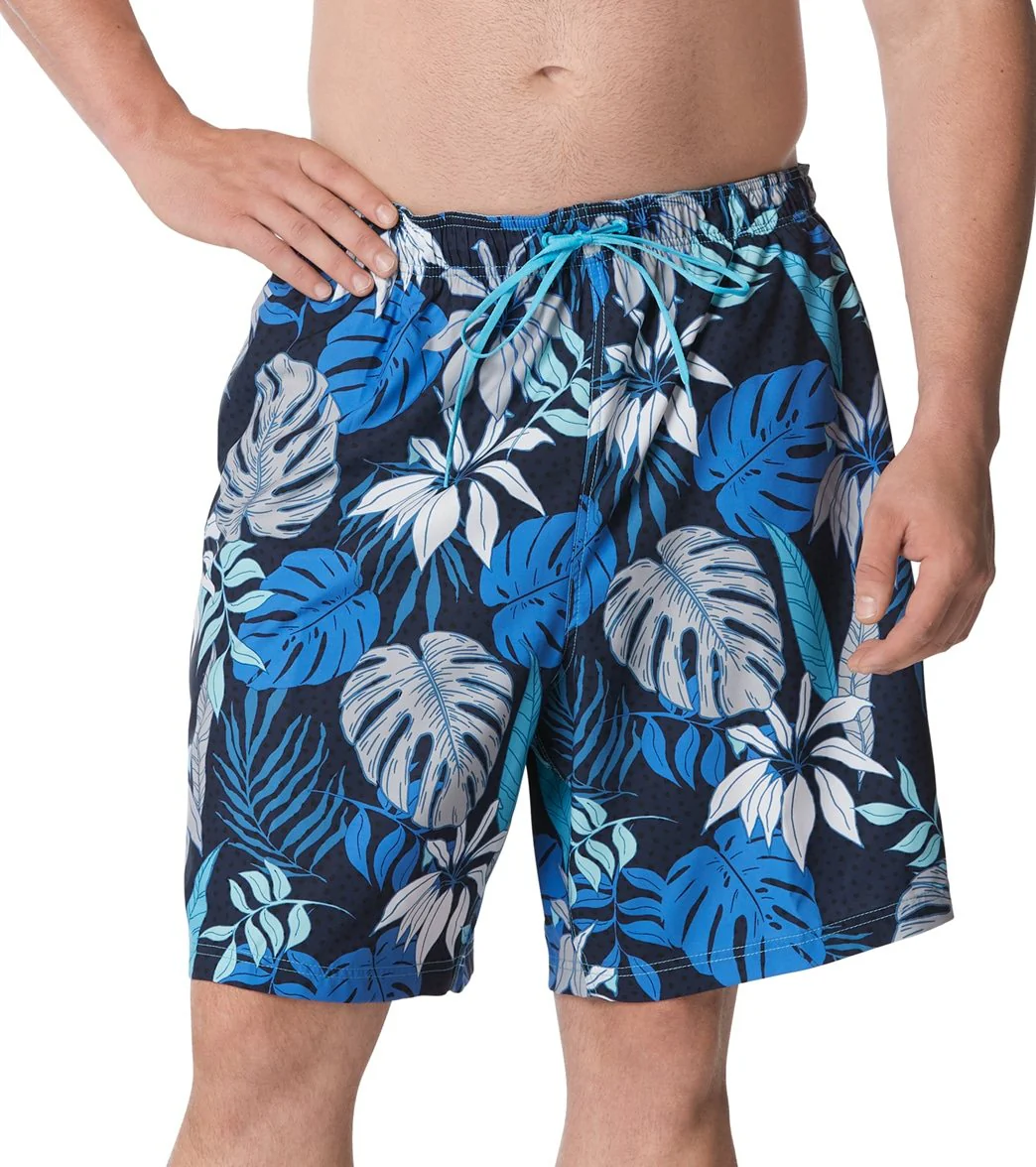 Speedo Men's 22" Big & Tall Hothouse Floral Redondo Edge Swim Trunks - Image 5